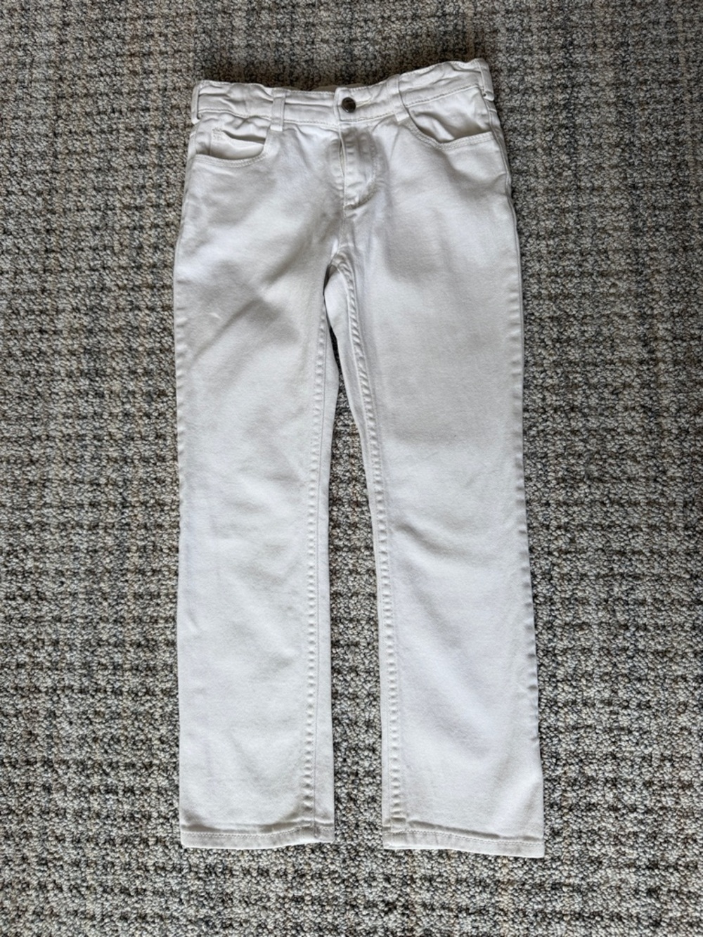 Jacadi White Straight-Leg Jeans